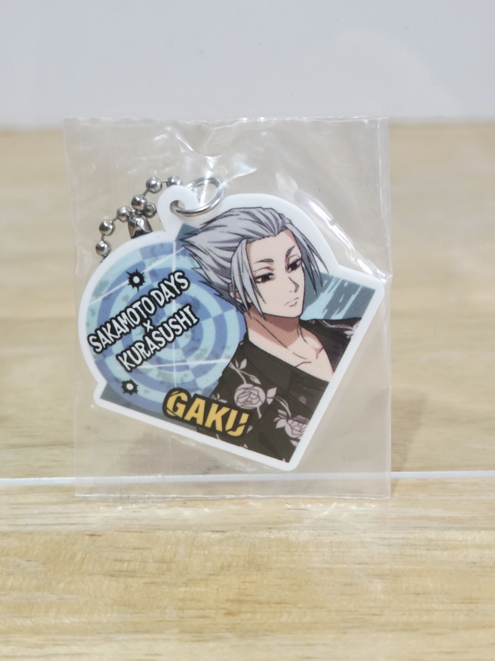 *4 for $20* Sakamoto Days x Kura Sushi Collab - Gaku Rubber Strap Keychain